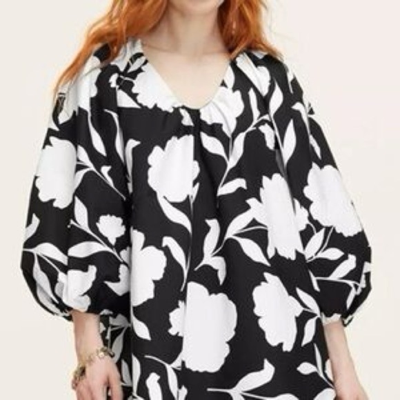 Kate Spade x Target Floral Balloon Sleeve Mini Dress XXS NWOT Limited Edition - Picture 6 of 7